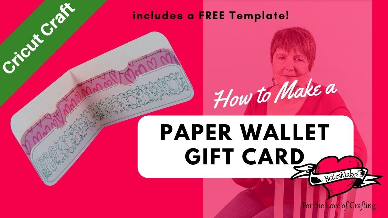 Cricut Craft - How to Make a Paper Wallet Gift Card 