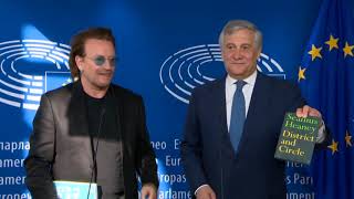 Visit of Paul David HEWSON (Bono), Cofounder of ONE at European Parliement