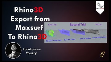 How to Export from MaxSurf to Rhino3D Tutorial