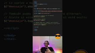 Usá .hide() y .show() para controlar visibilidad de elementos sin tocar el CSS - @ProgramarEsArte
