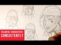 How To Draw Characters Consistently Looking The Same