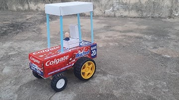 how to make Colgate Box Tractor Electric Tractor