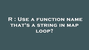 R : Use a function name that