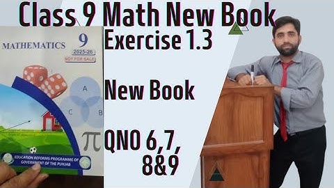 9th Class Math |Exercise 1.3|Question No 6, 7,8&9|By House of Mathematics