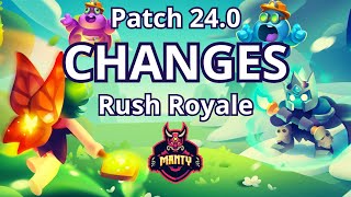 PATCH 24.0 CHANGES ARE HERE! SCRAPPER TALENTS EXPLAINED! | MANTY | RUSH ROYALE