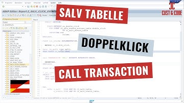 SALV Tabelle - Doppelklick Ereignis - Call Transaction [deutsch]