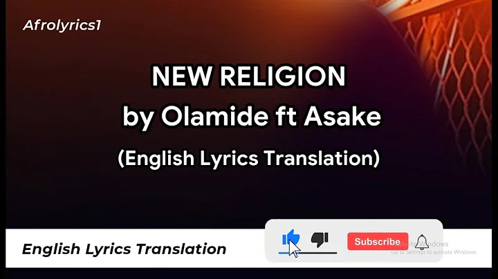 NEW RELIGION - Asake ft Olamide.  (LYRICS) WITH ENGLISH TRANSLATION