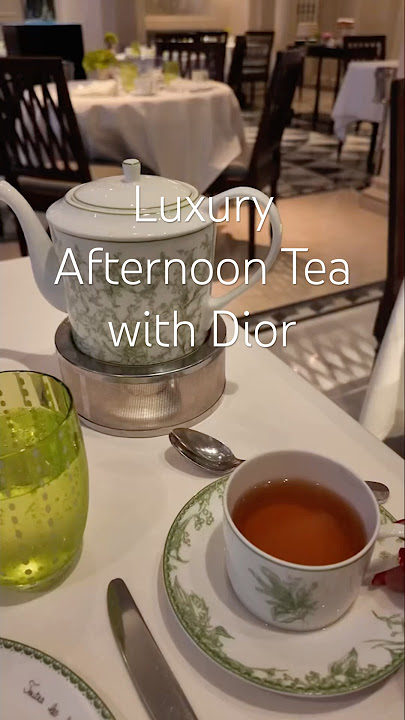 Afternoon tea with Dior?! Let’s talk about it. #afternoontea #hightea #luxury #tea #dior #nyc