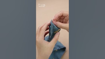 Tóm tắt cách làm scrunchies buộc tóc xinh xắn #embroidery #theutay