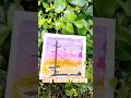 Easy aesthetic sunset scenery painting #watercolor #aestheticart #artshorts #youtubeshorts #ytshorts