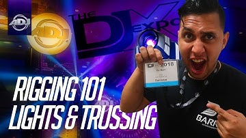 DJ Expo 2018: Behind the Scenes of Expo | Rigging Lights, Trussing & Video Panels
