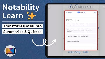 Notability Learn: Transform Your Notes into Summaries & Quizzes | AI-Powered Note-Taking
