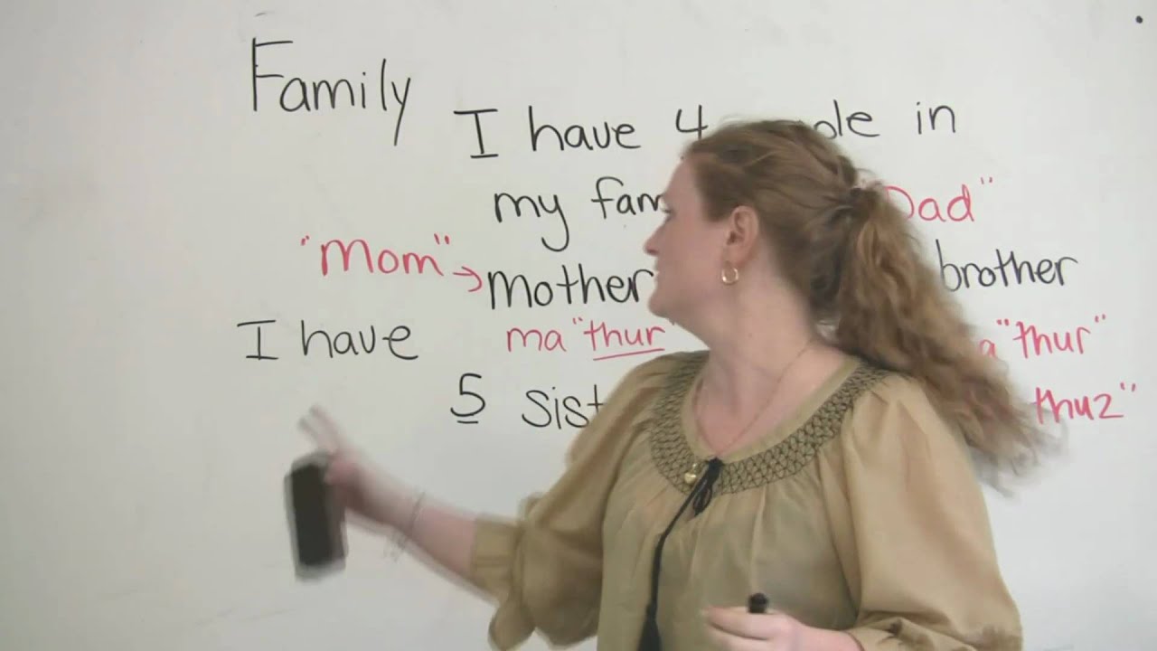 Speaking English - Talking about Family - YouTube