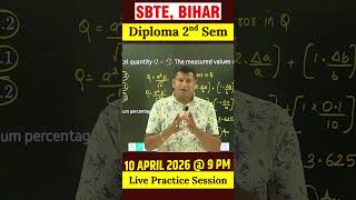 🎯SBTE Bihar Polytechnic 2nd Sem | 📚 Applied Physics - A | PYQs + Important Questions | Live Class