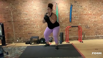 Goblet Squat with Bicep Curl