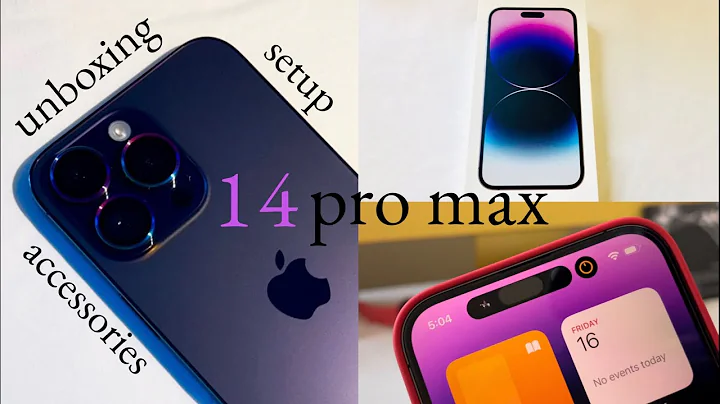 iPhone 14 Pro Max unboxing (Deep Purple) & accessories🦄 | AESTHETIC ASMR☁️💜