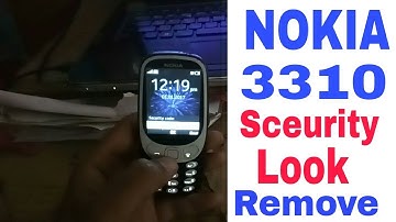 Nokia 3310 Security Code remove  TA 1030