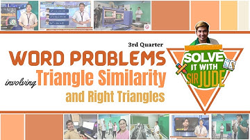 Word Problems involving Triangle Similarity and Right Triangles | MATH 9