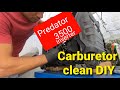 How to clean carburetor on Predator 3500