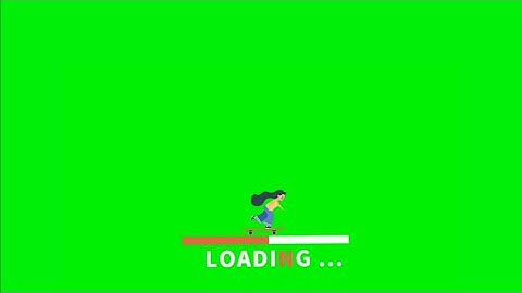 Loading Animation Green Screen Effect HD Video Footage || chroma key