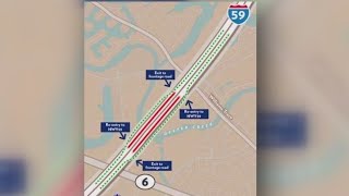 I-59 lane closure this weekend