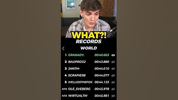 When the world record is suspiciously fast