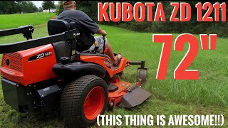 Kubota ZD1211 72' Review plus Mowing