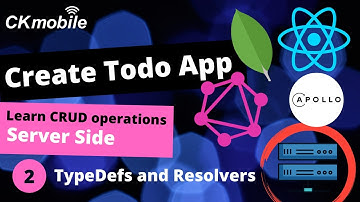 React, GraphQL, MongoDB and Apollo Server | Create a Todo App#2 Create  typedefs and resolvers files