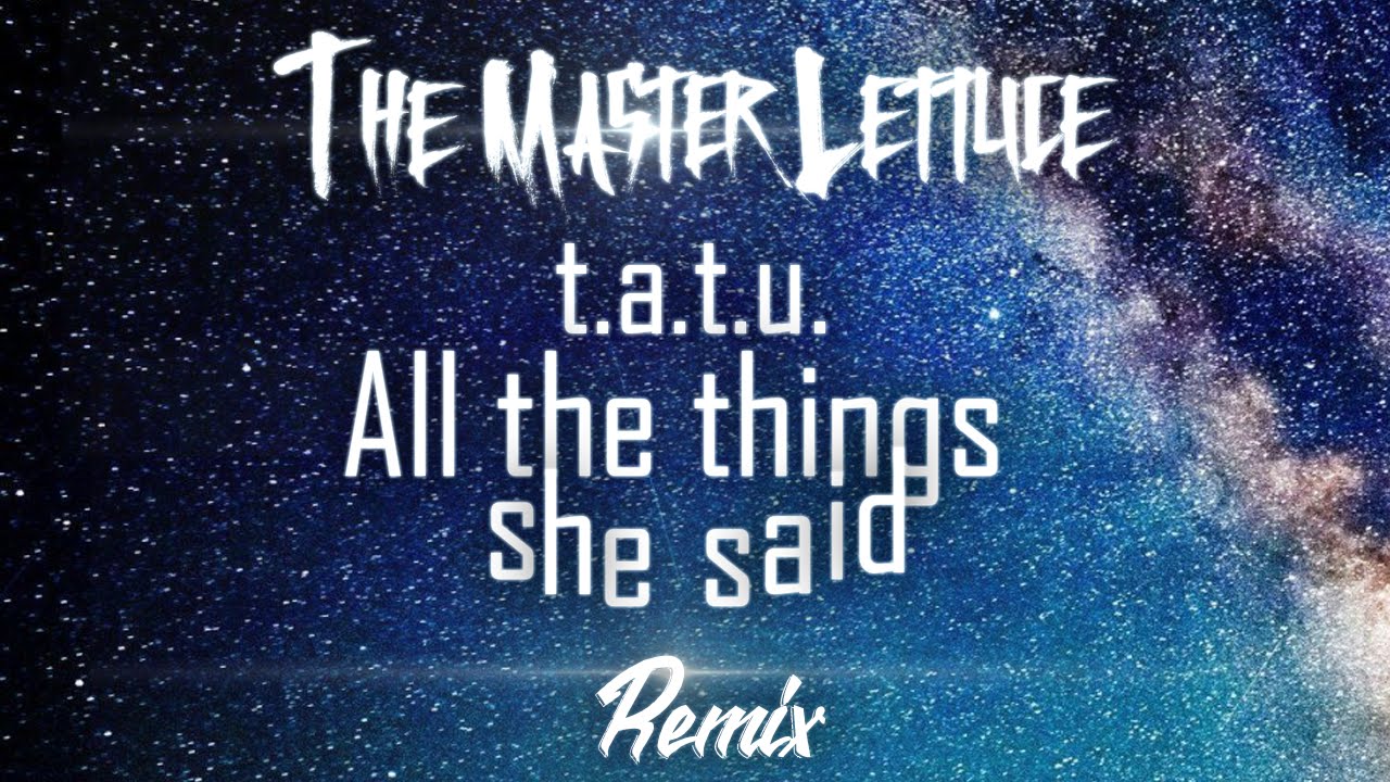 T.a.t.u. All The Things She Said Traduzione