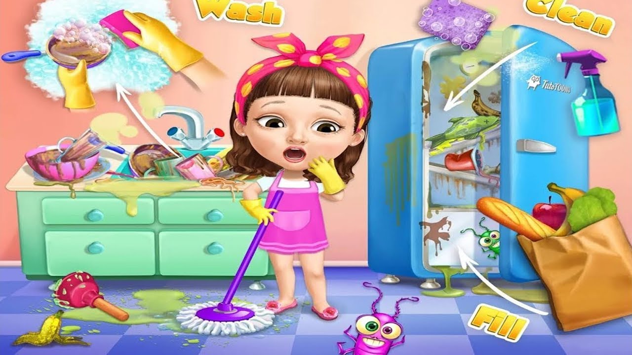 Fun Baby Girl Care Kids Games Sweet Baby Girl Cleanup 5 Play Fun