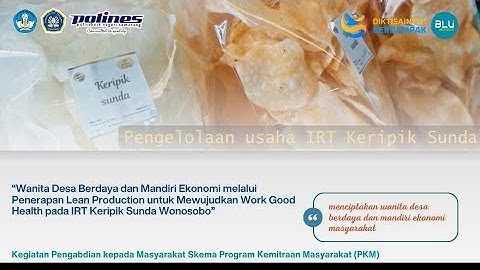 PkMPendanaan DIKTISAINTEK Tahun 2025: Wanita Desa Berdaya dan Mandiri Ekonomi IRT di Wonosobo