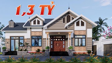 Tận Hưởng Không Gian Sống Trong Mẫu Nhà Cấp 4 Mái Thái Đẹp 1,3 Tỷ Tại Cẩm Giàng, Hải Dương