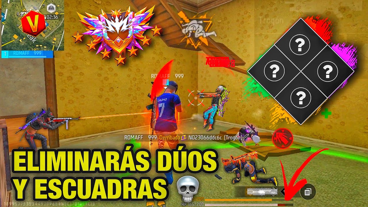 El COMBO DE HABILIDADES de los JUGADORES PROFESIONALES 💀🔥 sube a MAESTRO y a GRAN MAESTRO #freefire