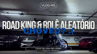 Rolê aleatório e de Harley Davidson Road King! Pegamos CHUVA?? VLOG #06