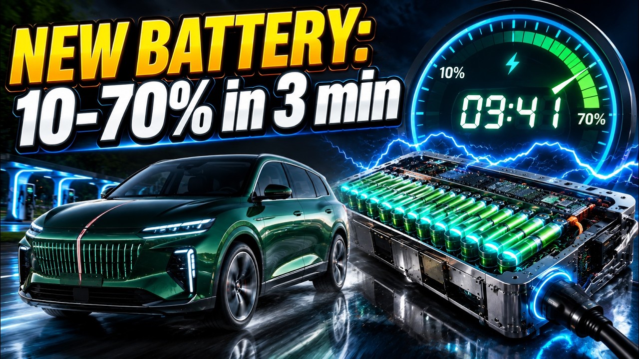 New EV battery charges 10-70% in 3 min 41 sec — faster than filling petrol