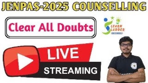 Learn Ladder is Live | Clear All Doubts Of JENPAS 2025 Counselling #jenpas2025
