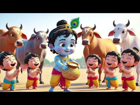 छोटी छोटी गैया छोटे छोटे ग्वाल। Choti Choti Gaiya Chote Chote Gwal। #kanha #krishna #krishnabhajan