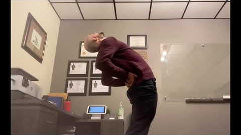 McKenzie Method Extension in Standing | Low Back Pain Relief | Fishers Indiana Chiropractor