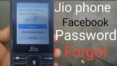 Jio Phone Facebook Password Forgot Kaise Kare||Jio Phone Facebook Password Change Kaise Kare