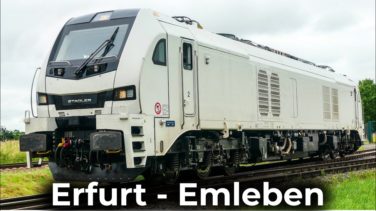 Stadler EuroDual – Führerstandsmitfahrt | Erfurt - Emleben | Signalstörung & Zwangsbremsung