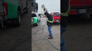 Throwing A Strap Over A Load This Tall Isnt Always Easy. With This One Shot And Its Done.