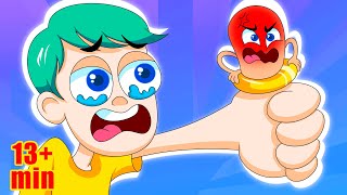 I&#39;m Stuck Song 😨 Safety Song  + More Nursery Rhymes and | baby songs