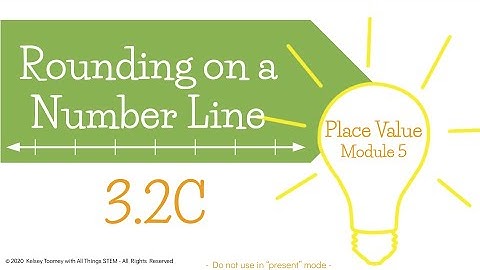 Distance Learning - 3rd Grade Place Value Module 5: Rounding on a Number Line (How To)