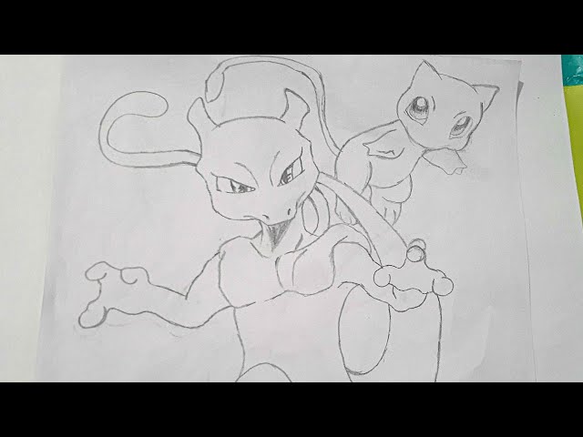 Mew & Mewtwo By Itsbirdy  Pokemon drawings, Pokemon sketch, Pokemon mewtwo