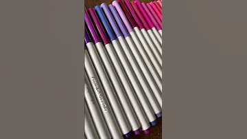 Sorting Out My Colouring Pens In Rainbow Order 