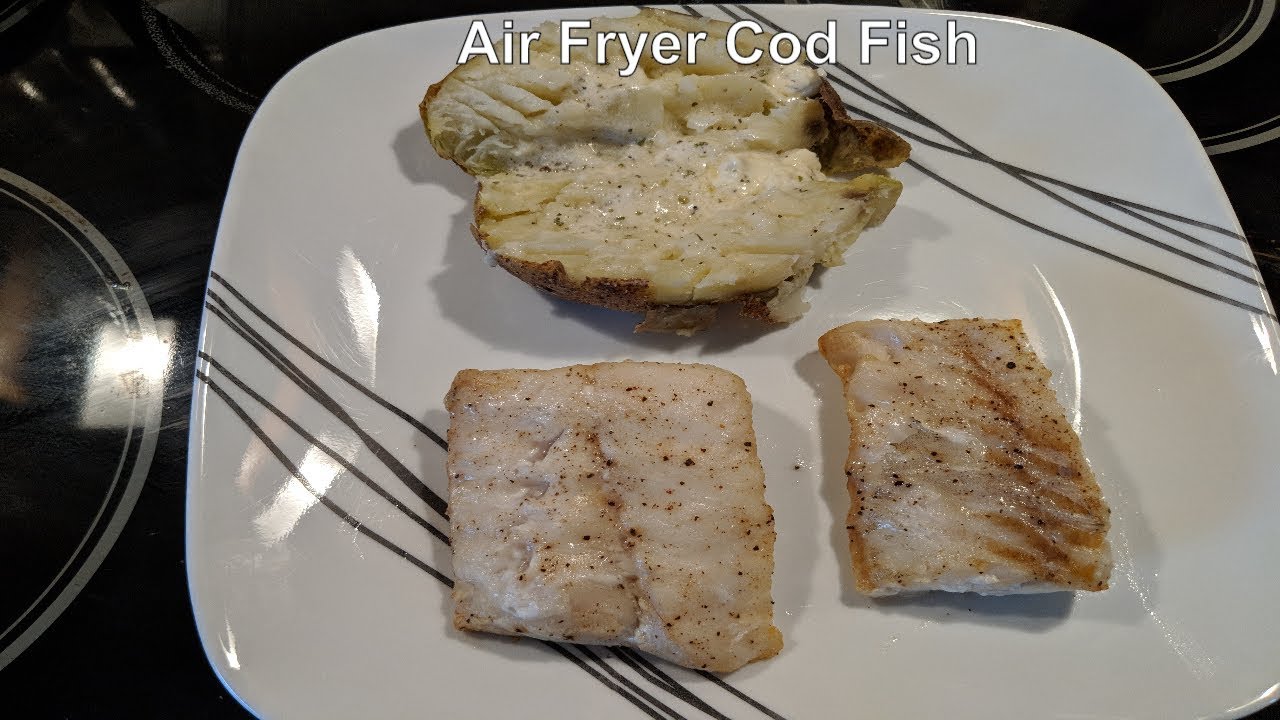 GoWISE USA Air Fryer - Cod with EVOO, Salt, Pepper, Butter 