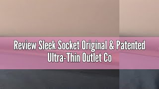 Review Sleek Socket Original & Patented Ultra-Thin Outlet Concealer with Cord Concealer Kit, 8-Foot