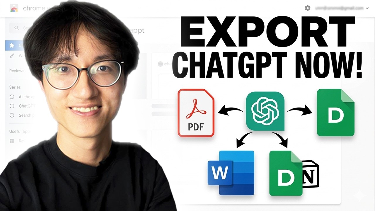 How to Export ChatGPT Conversations to PDF and Word (FAST & FREE) - YouTube