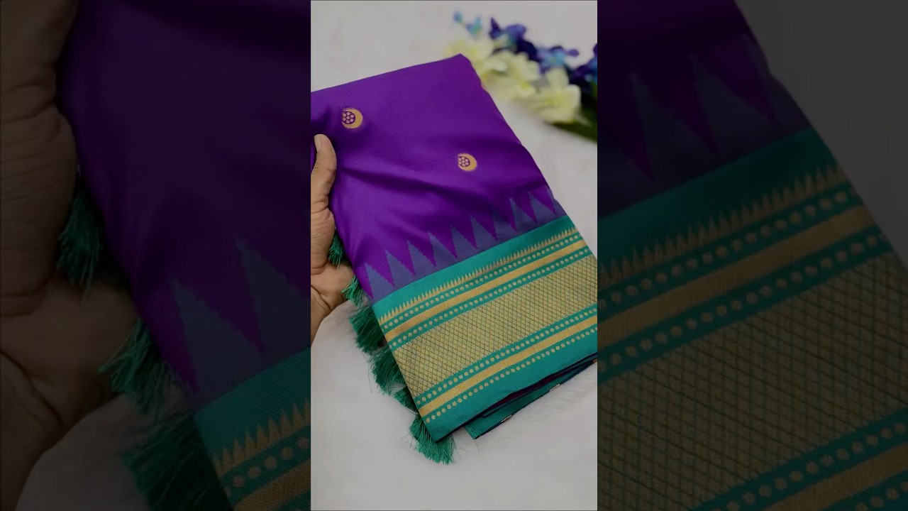 Soft Traditional Paithani Gadwal Border Saree