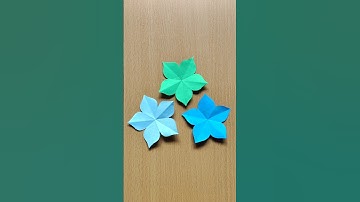 Cách cắt hoa 5 cánh đơn giản 🌸 How to cut paper to make 5-petal flowers